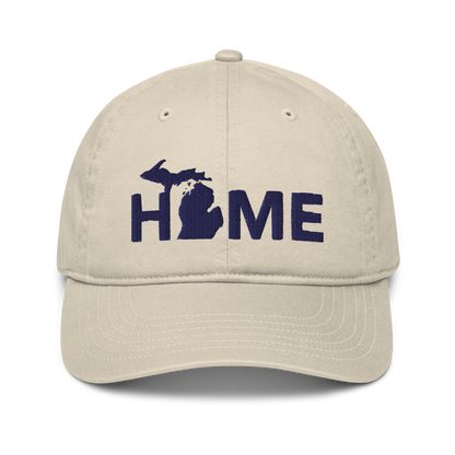 Michigan 'Home' Classic Baseball Cap (Geometric Sans Font)