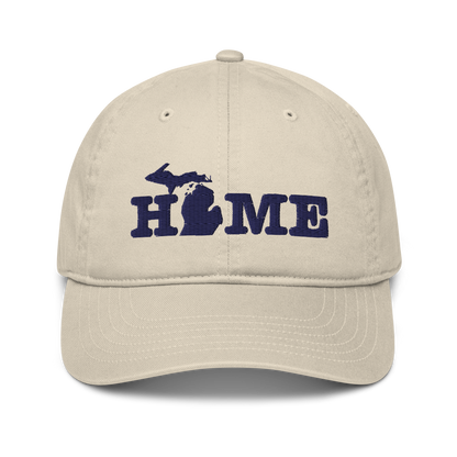 Michigan 'Home' Classic Baseball Cap (Typewriter Font)