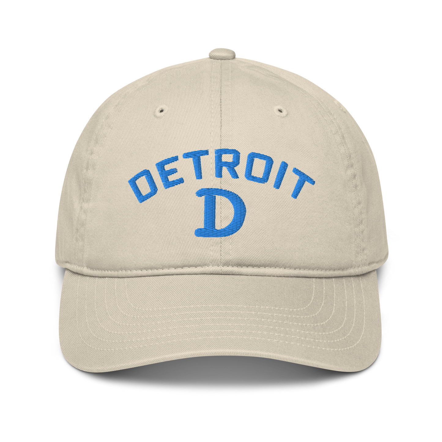 'Detroit' Baseball Cap (w/ Old French D) | Azure Embroidery