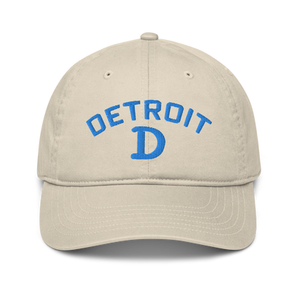 'Detroit' Baseball Cap (w/ Old French D) | Azure Embroidery