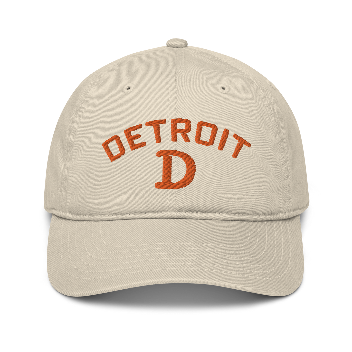 'Detroit' Baseball Cap (w/ Old French D) | Orange Embroidery