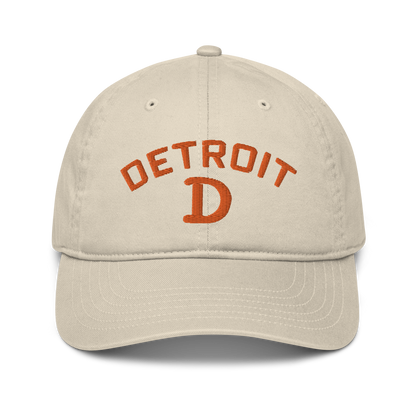 'Detroit' Baseball Cap (w/ Old French D) | Orange Embroidery