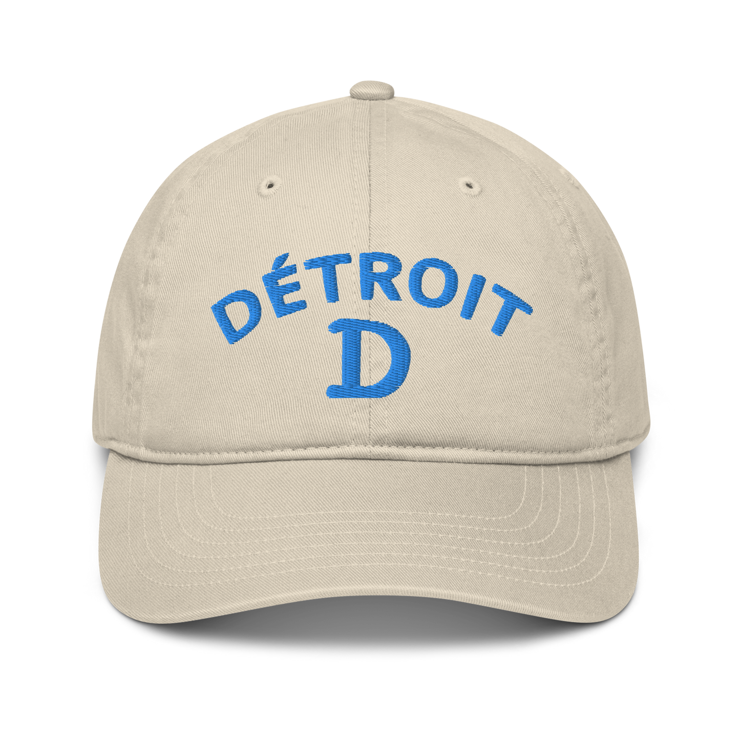 'Détroit' Baseball Cap (w/ Old French D) | Azure Embroidery