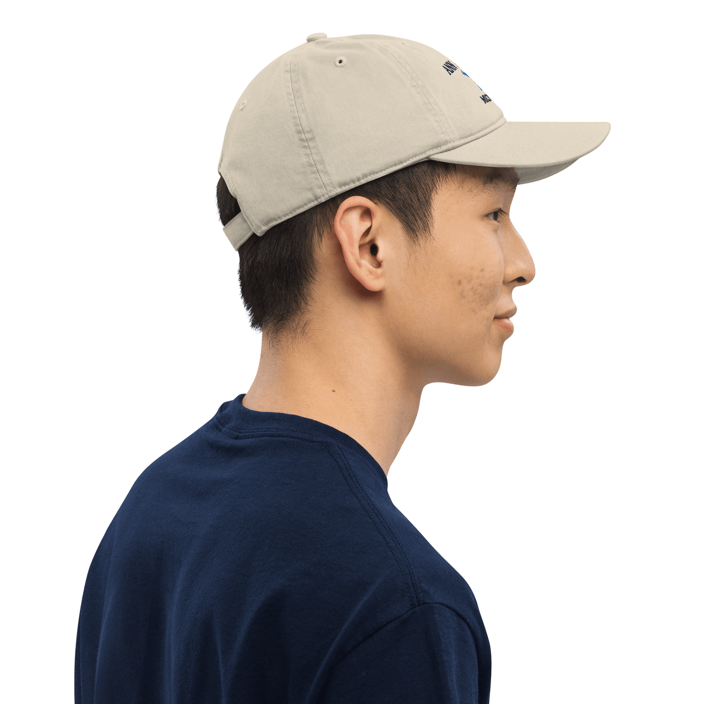 'Ann Arbor Michigan' Baseball Cap (w/ MI Outline) - Circumspice Michigan