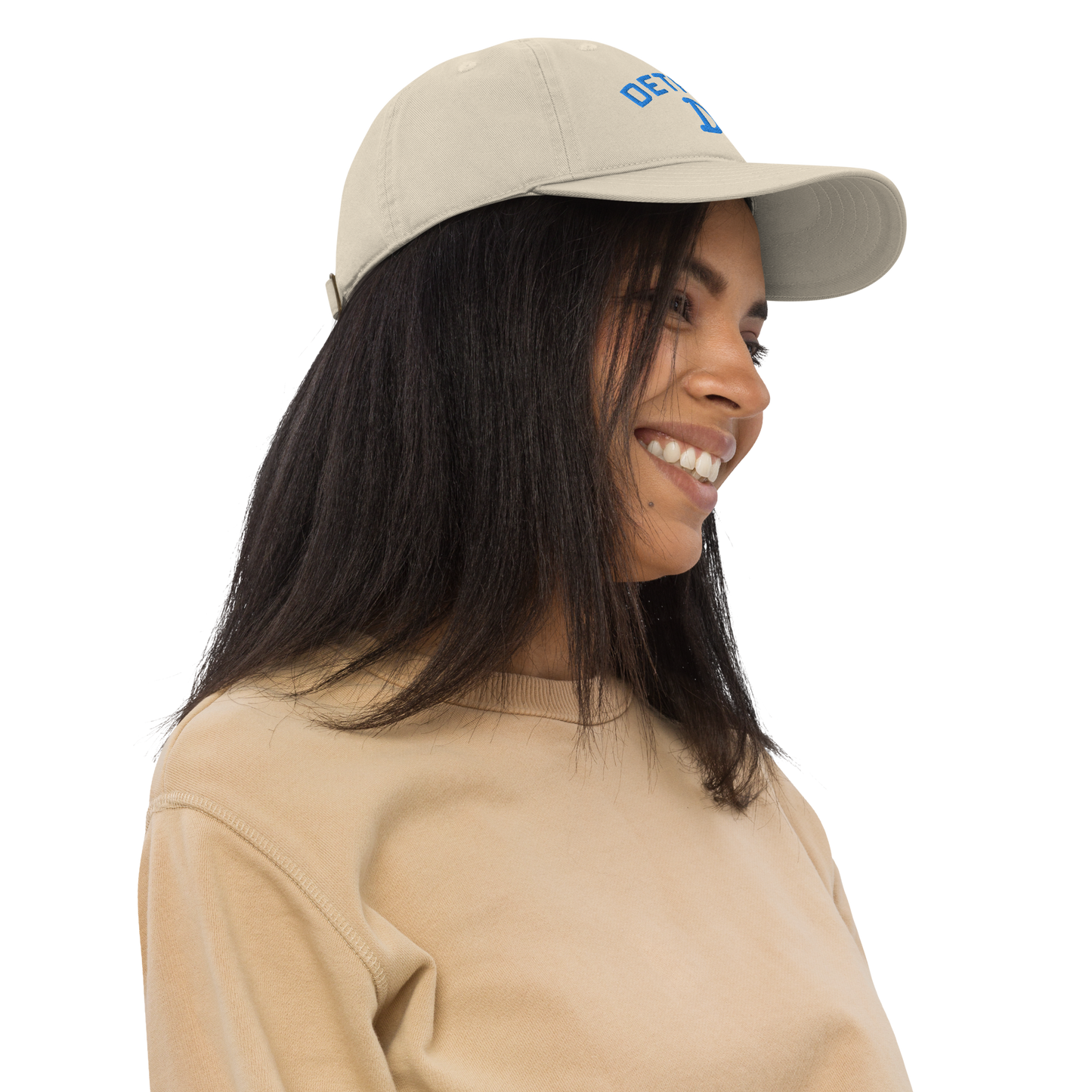 'Detroit' Baseball Cap (w/ Old French D) | Azure Embroidery