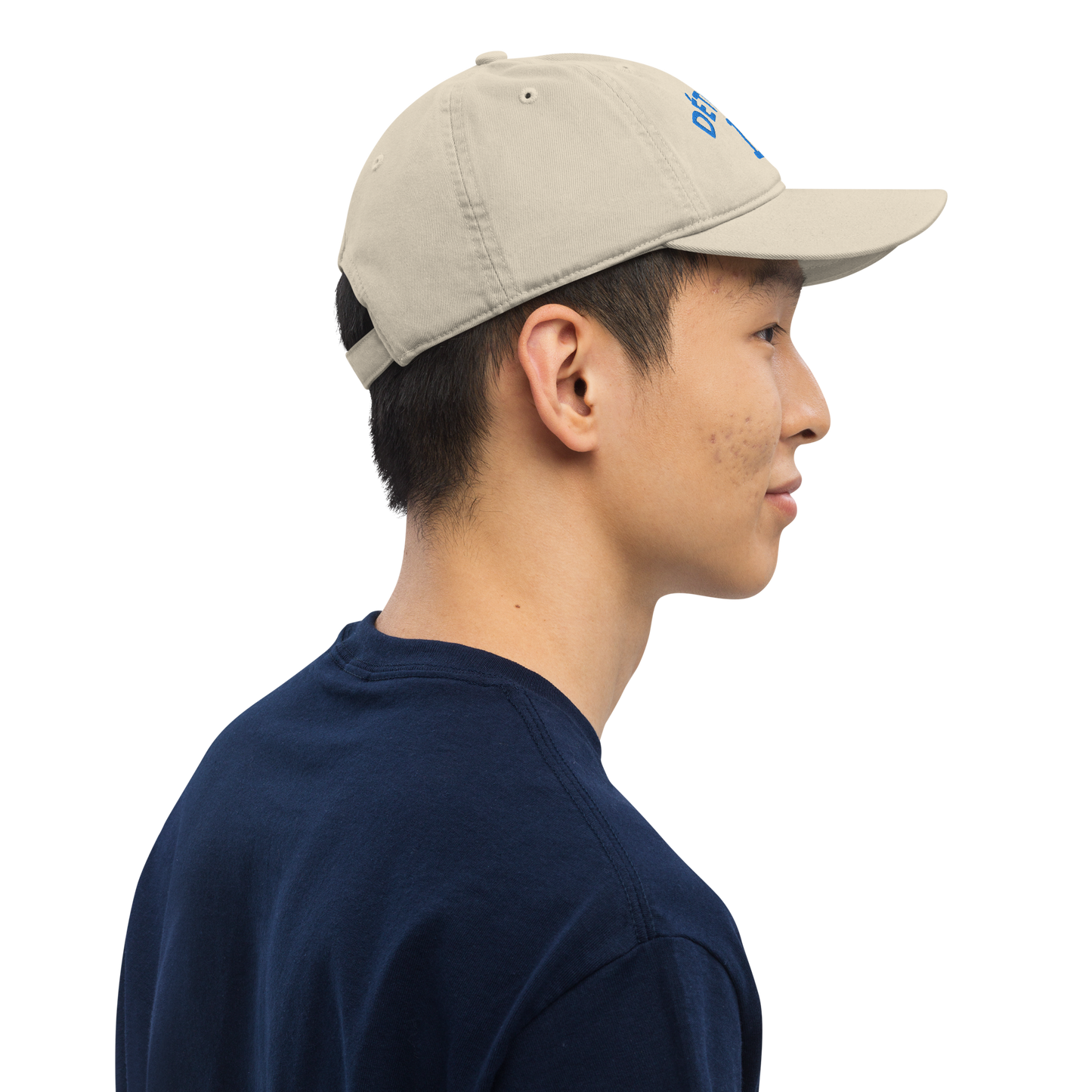 'Détroit' Baseball Cap (w/ Old French D) | Azure Embroidery