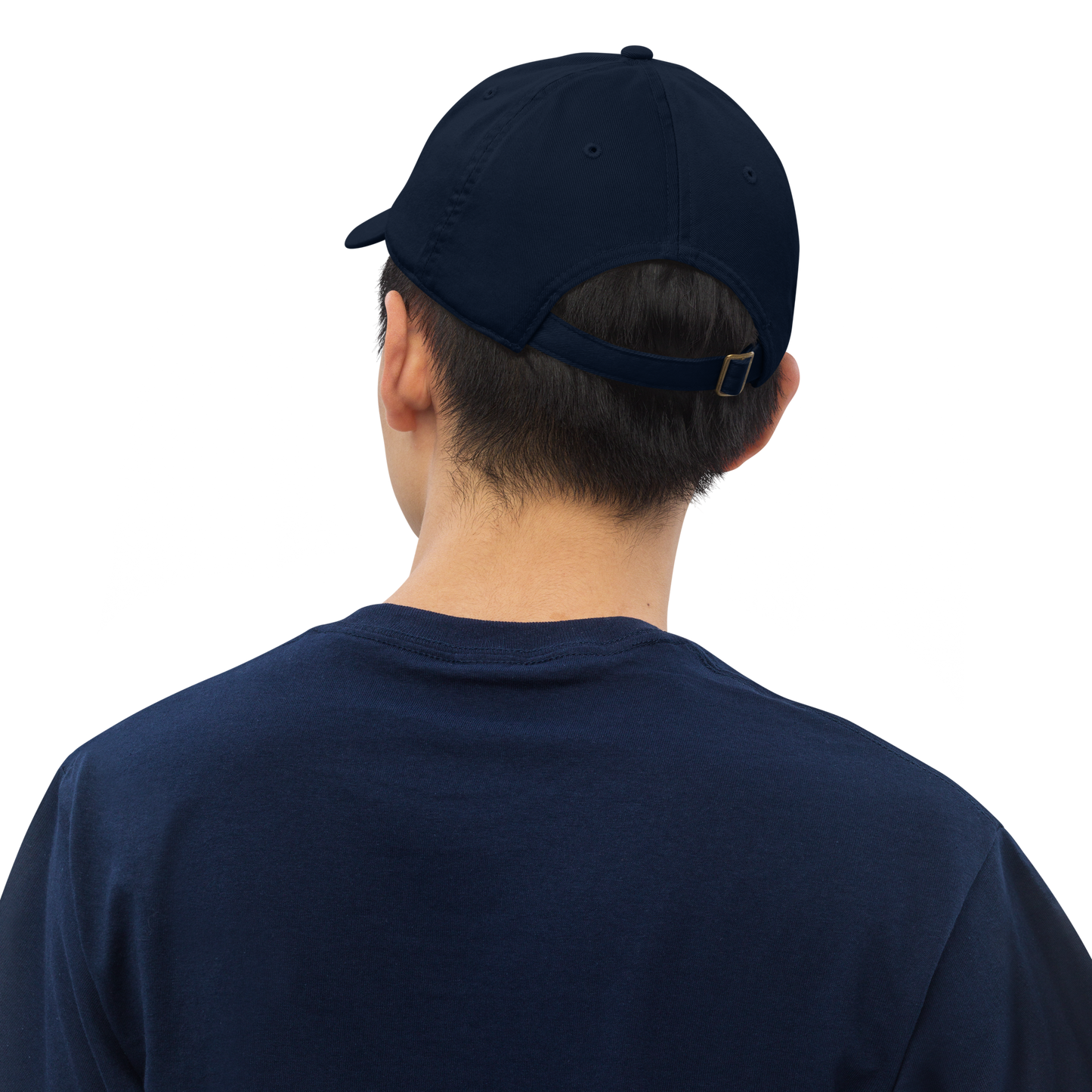 'Grand Marais' Classic Baseball Cap | White/Navy Embroidery