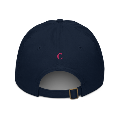 'Détroit' Baseball Cap (w/ Old French D and Fleur de Lys) | Pink Embroidery