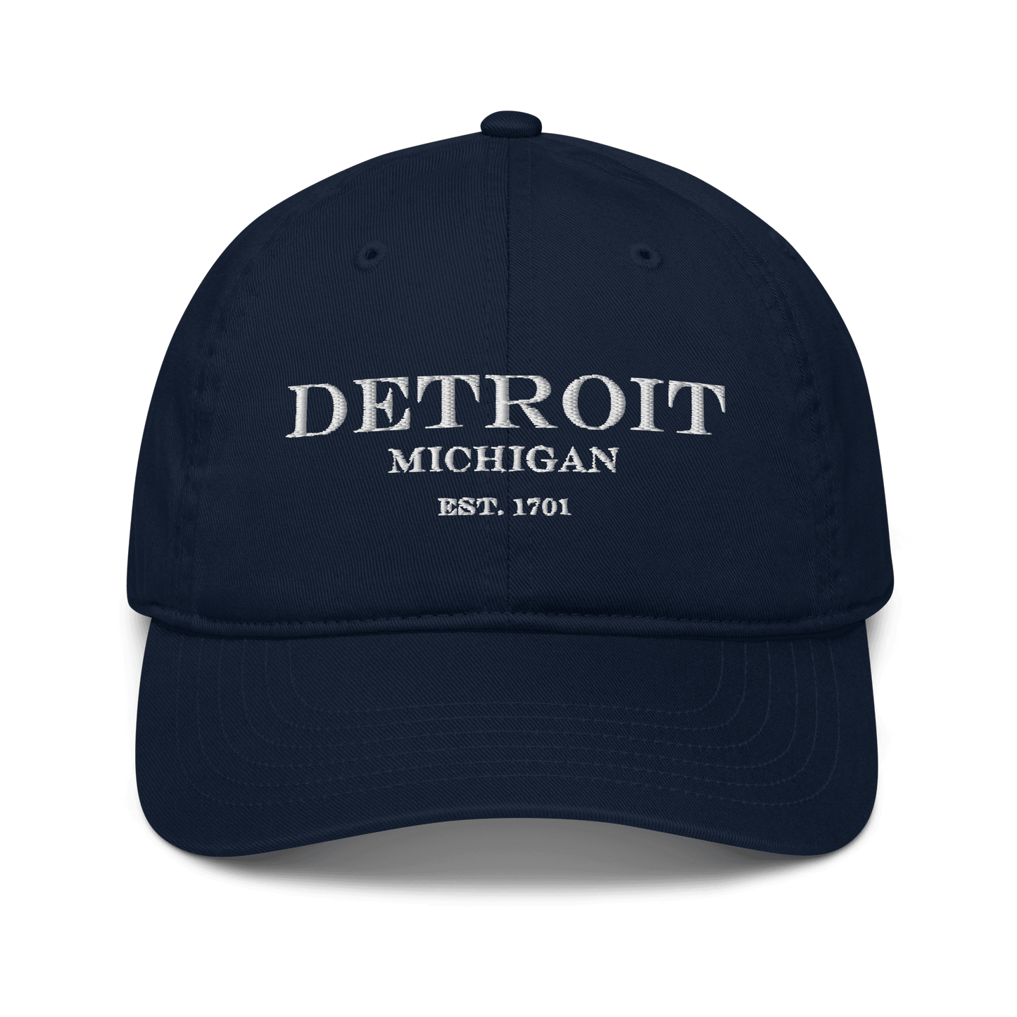 'Detroit Michigan Est. 1701' Luxury Goods Parody Baseball Cap - Circumspice Michigan