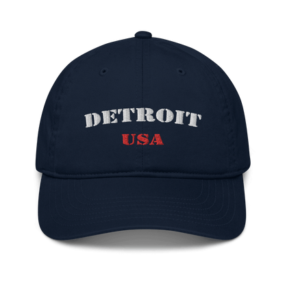 'Detroit USA' Baseball Cap (Army Font) - Circumspice Michigan