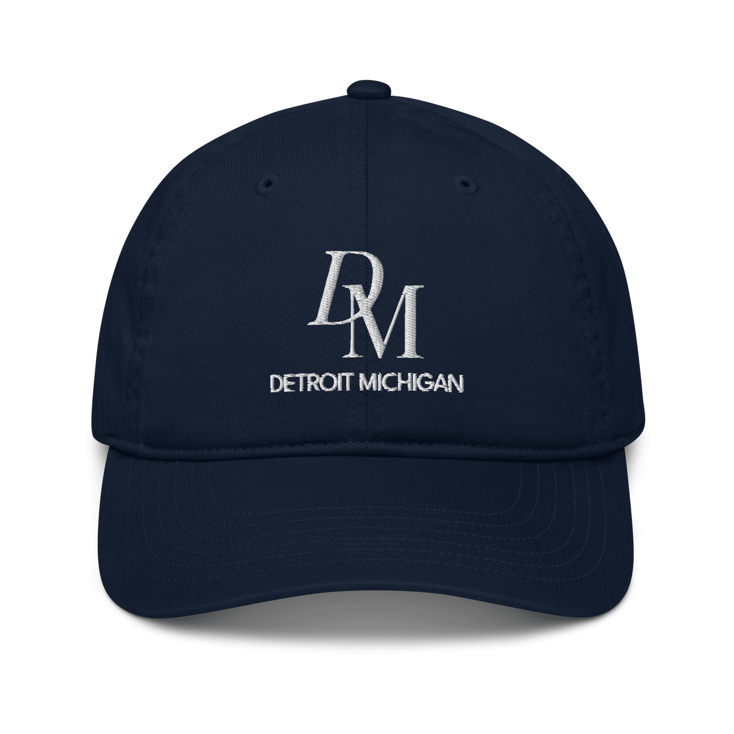 'DM Detroit Michigan' Luxury Goods Parody Baseball Cap - Circumspice Michigan