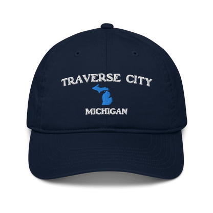 'Traverse City Michigan' Baseball Cap (w/ Michigan Outline) - Circumspice Michigan