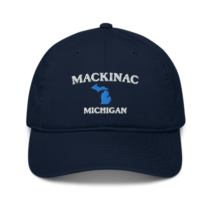 'Mackinac Michigan' Baseball Cap (w/MI Outline) - Circumspice Michigan