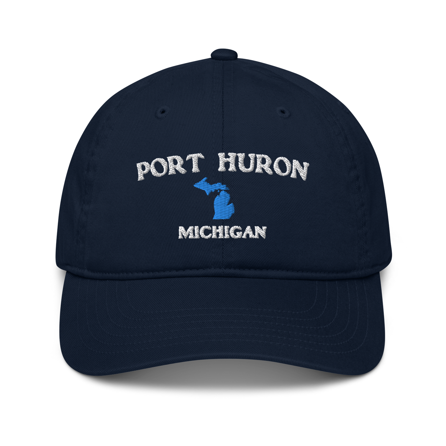 'Port Huron Michigan' Classic Baseball Cap (w/ Michigan Outline)