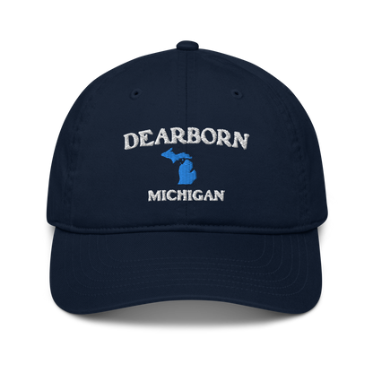 'Dearborn Michigan' Classic Baseball Cap (w/ Michigan Outline)