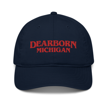 'Dearborn Michigan' Classic Baseball Caps (1980s Drama Parody)