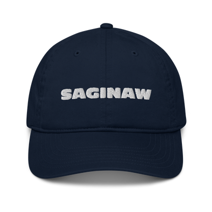 'Saginaw' Classic Baseball Cap | White/Black Embroidery