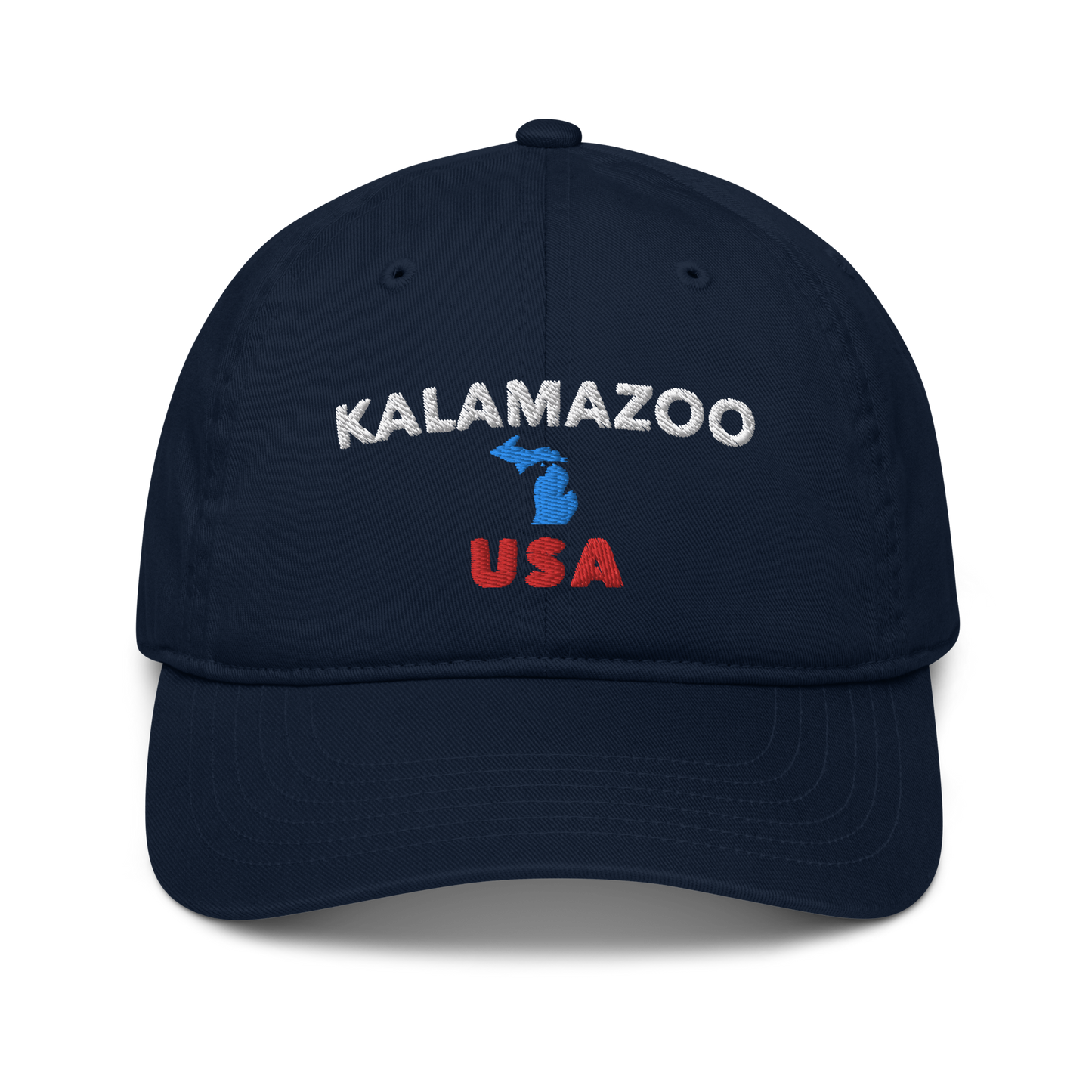 'Kalamazoo USA' Classic Baseball Cap (w/ Michigan Outline)