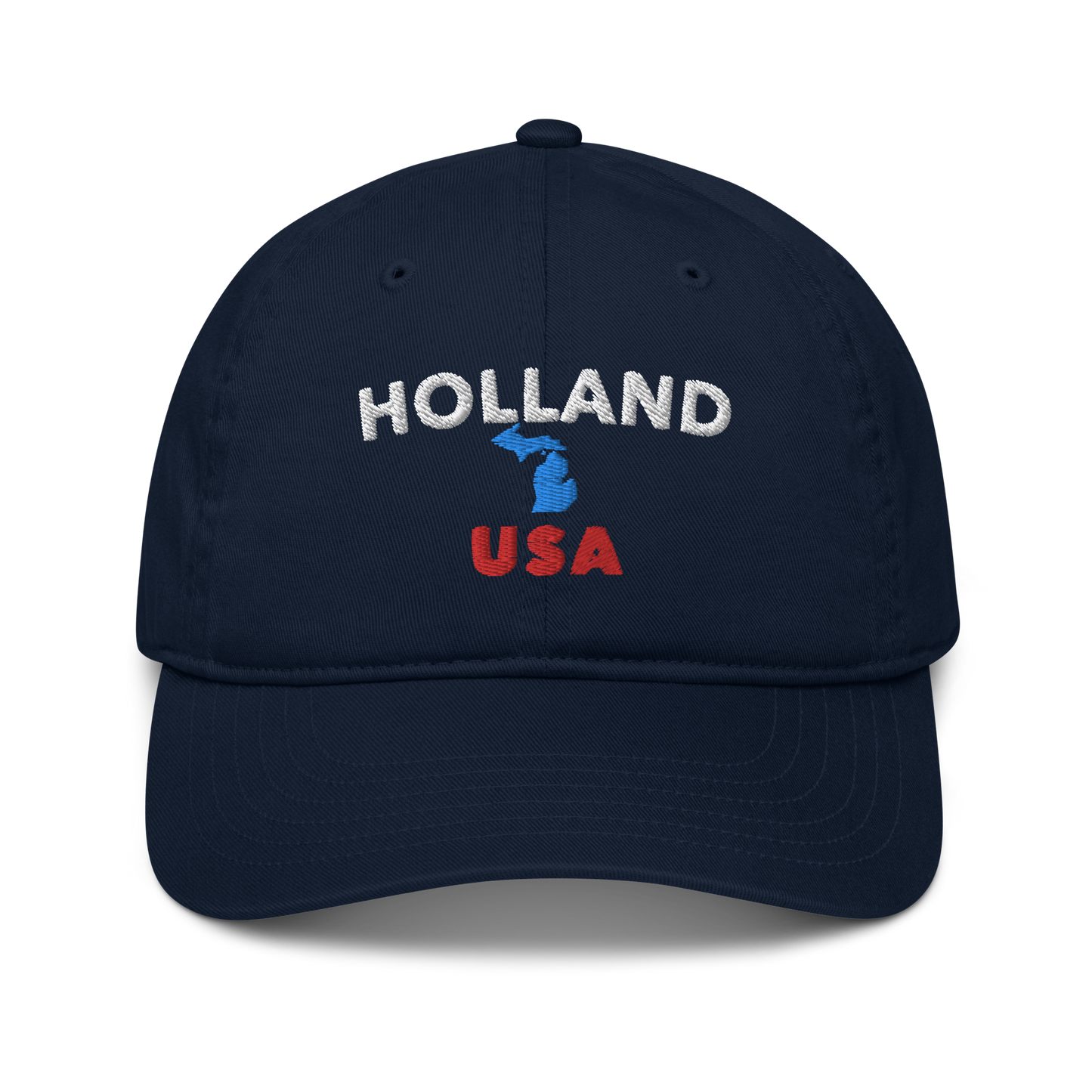 'Holland USA' Classic Baseball Cap (w/ Michigan Outline)