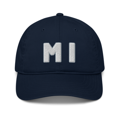 Michigan 'MI' Classic Baseball Cap (1940s Baseball Font)