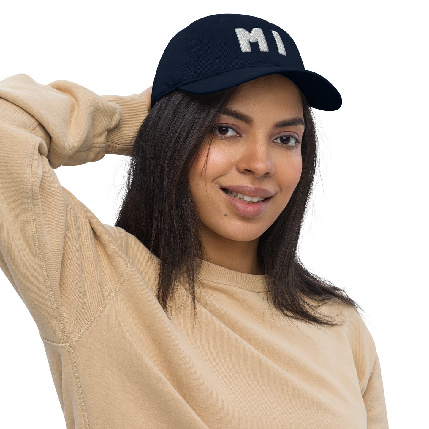 Michigan 'MI' Classic Baseball Cap (1940s Baseball Font)