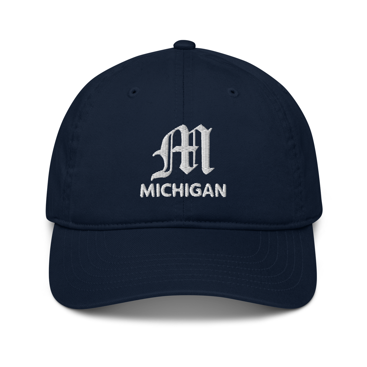 Michigan Old English 'M' Classic Baseball Cap | White Embroidery