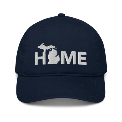 Michigan 'Home' Classic Baseball Cap (Geometric Sans Font)