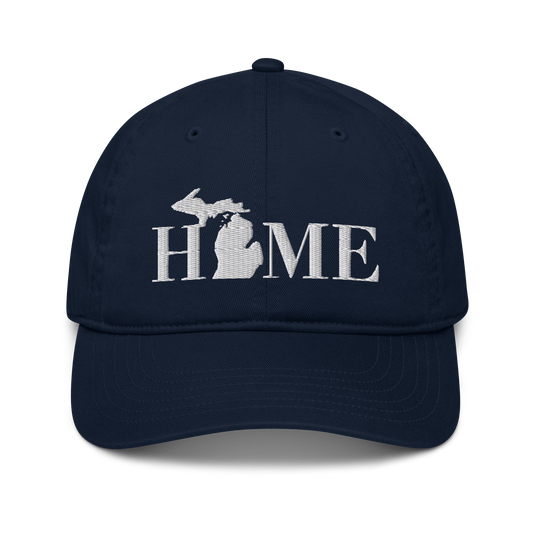 Michigan 'Home' Classic Baseball Cap (Didone Font)