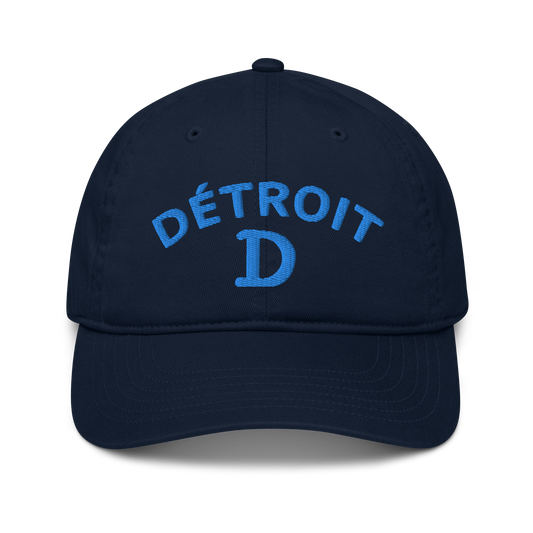 'Détroit' Baseball Cap (w/ Old French D) | Azure Embroidery