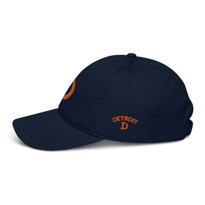 Detroit 'Old French D' Baseball Cap (w/ Side Design) | Orange Embroidery