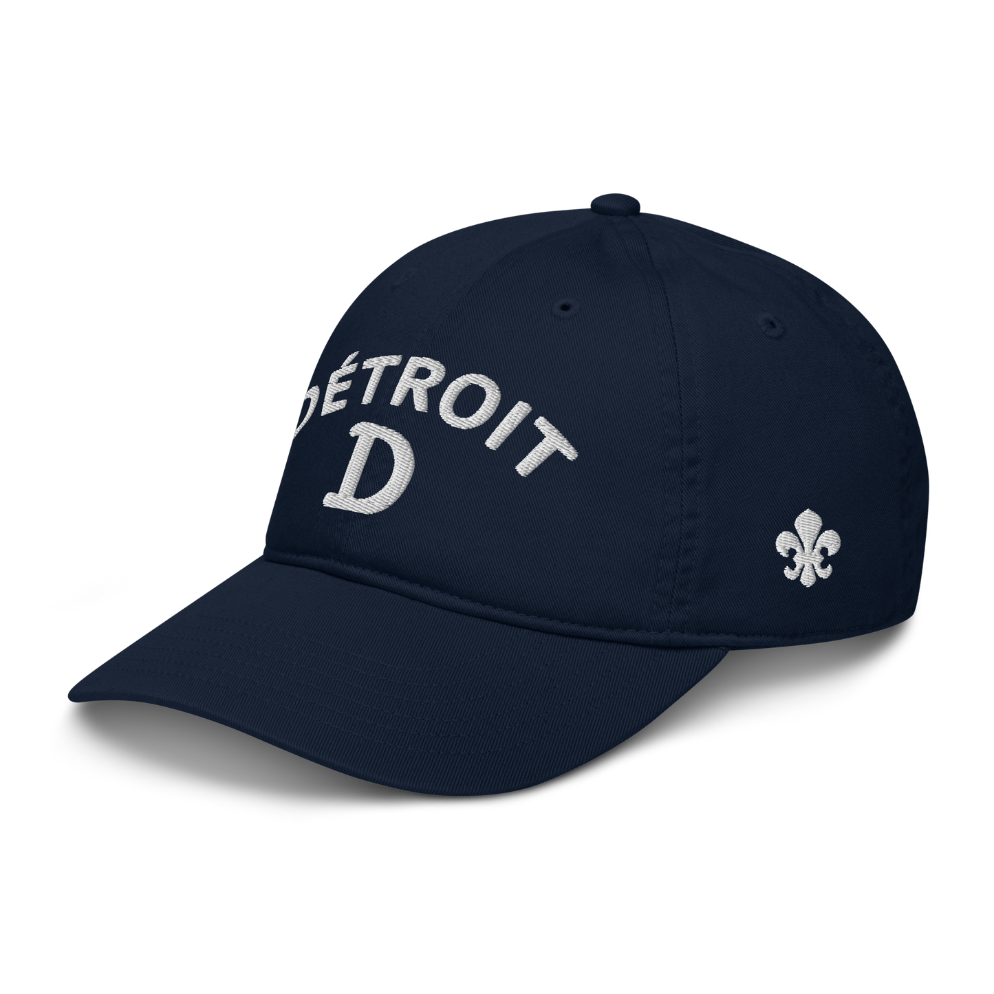 'Détroit' Baseball Cap (w/ Old French D and Fleur de Lys)