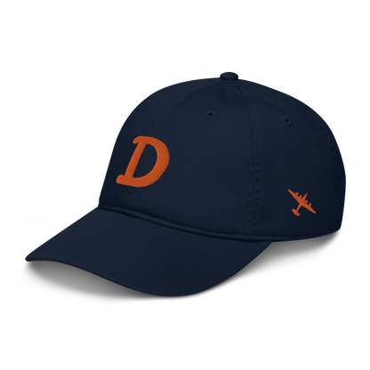 Detroit 'Old French D' Baseball Cap (w/ B-24 Liberator) | Orange Embroidery