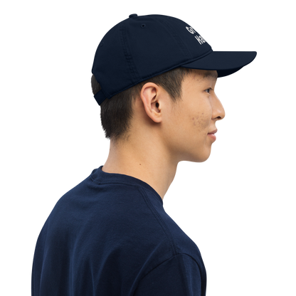 'Grand Haven' Classic Baseball Cap | White/Navy Embroidery