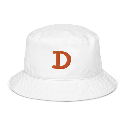 Detroit 'Old French D' Bucket Hat | Orange Embroidery - Circumspice Michigan