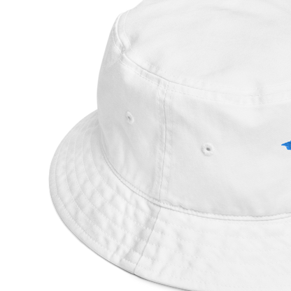 Michigan Upper Peninsula Organic Bucket Hat (w/ Azure UP Outline)