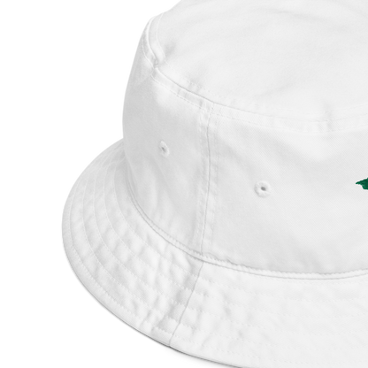 Michigan Upper Peninsula Organic Bucket Hat (w/ Green UP Outline)