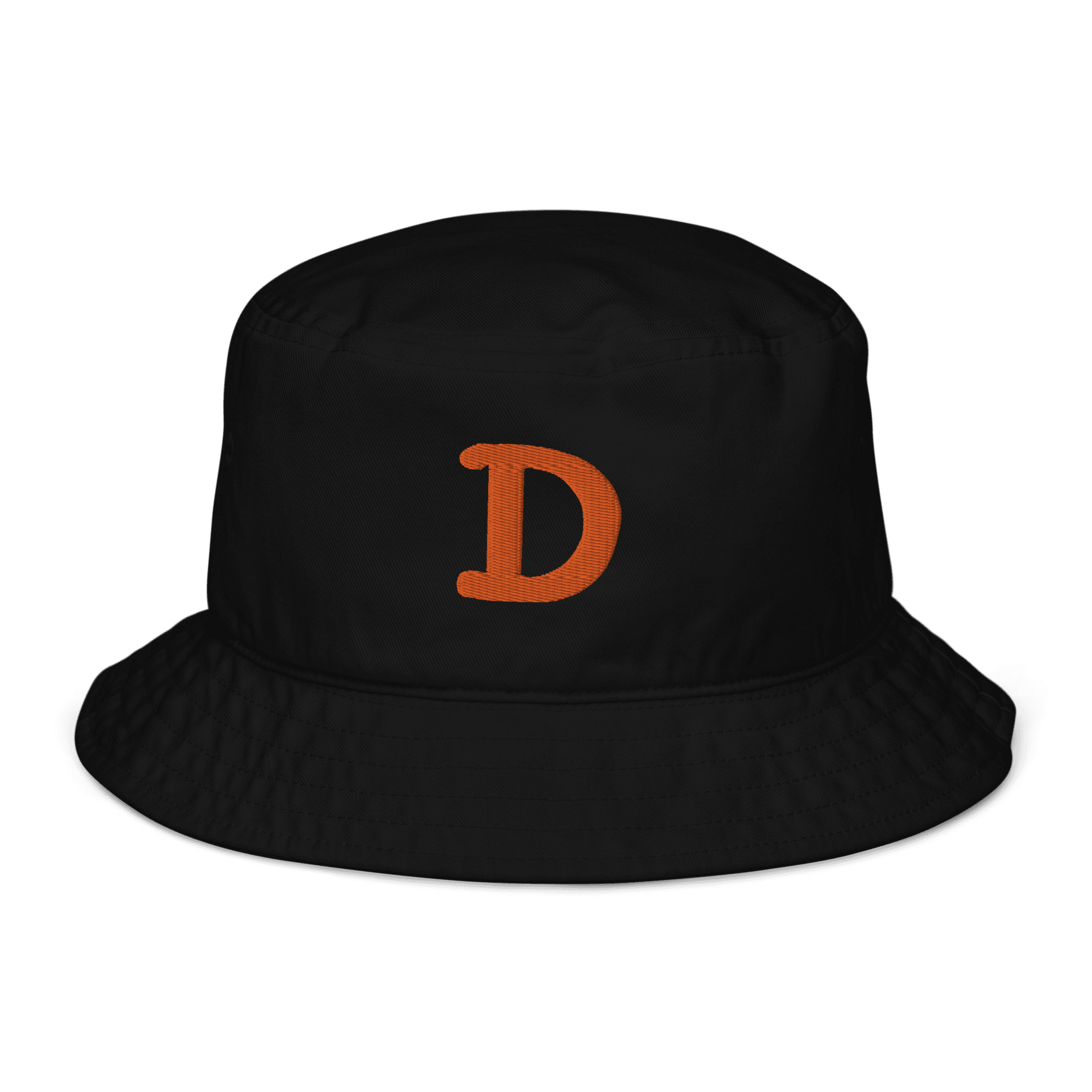 Detroit 'Old French D' Bucket Hat | Orange Embroidery - Circumspice Michigan