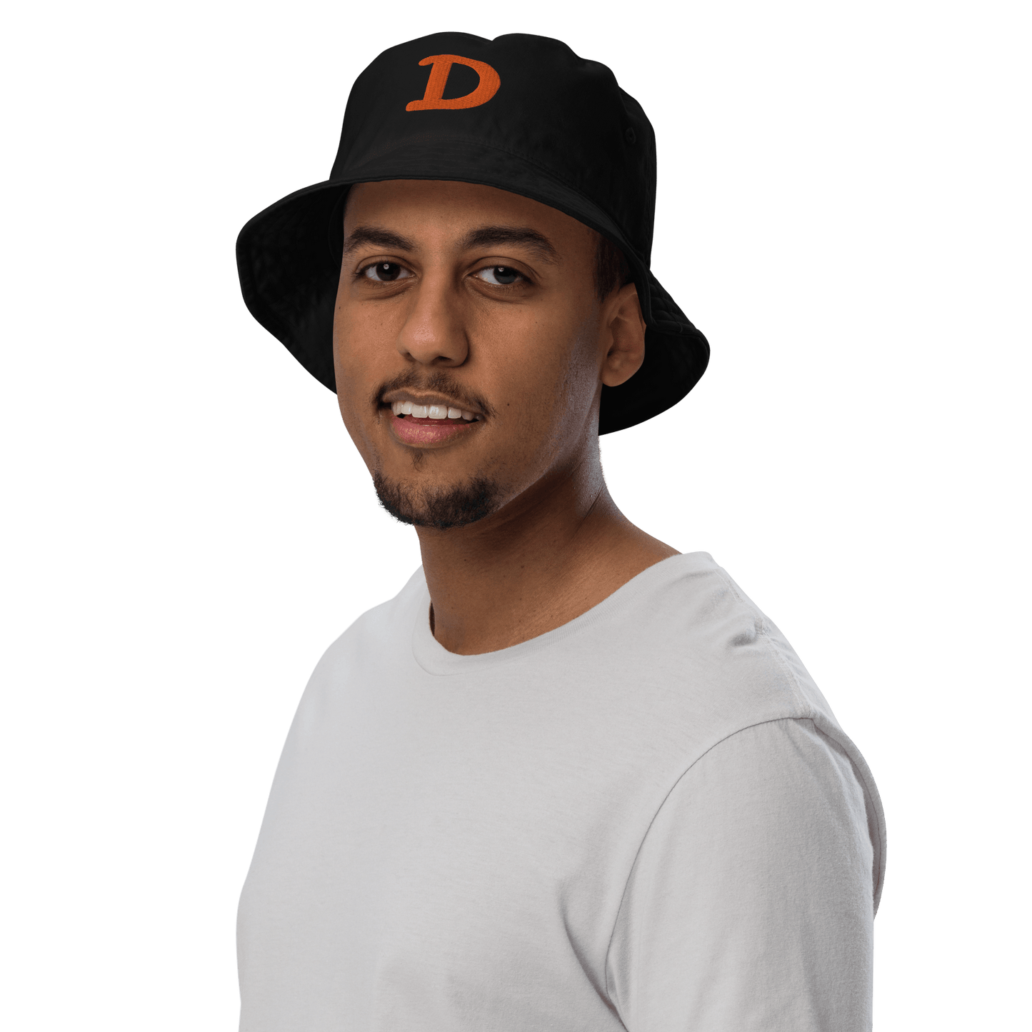 Detroit 'Old French D' Bucket Hat | Orange Embroidery - Circumspice Michigan