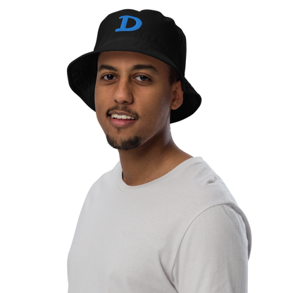 Detroit 'Old French D' Organic Bucket Hat | Azure Embroidery