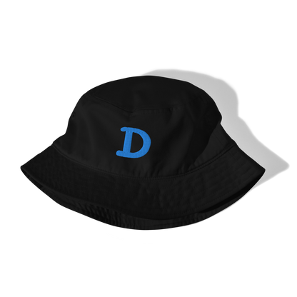 Detroit 'Old French D' Organic Bucket Hat | Azure Embroidery