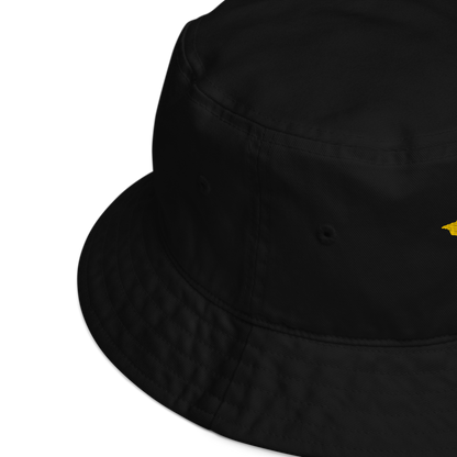 Michigan Upper Peninsula Organic Bucket Hat (w/ Gold UP Outline)