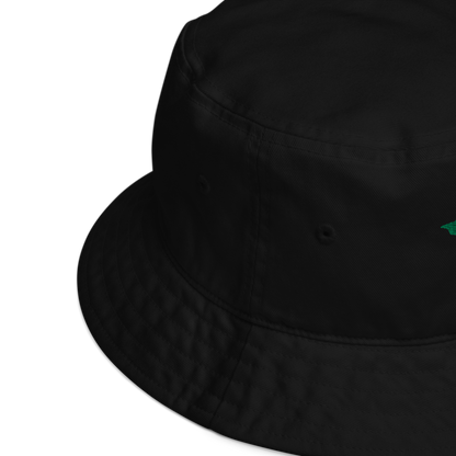 Michigan Upper Peninsula Organic Bucket Hat (w/ Green UP Outline)