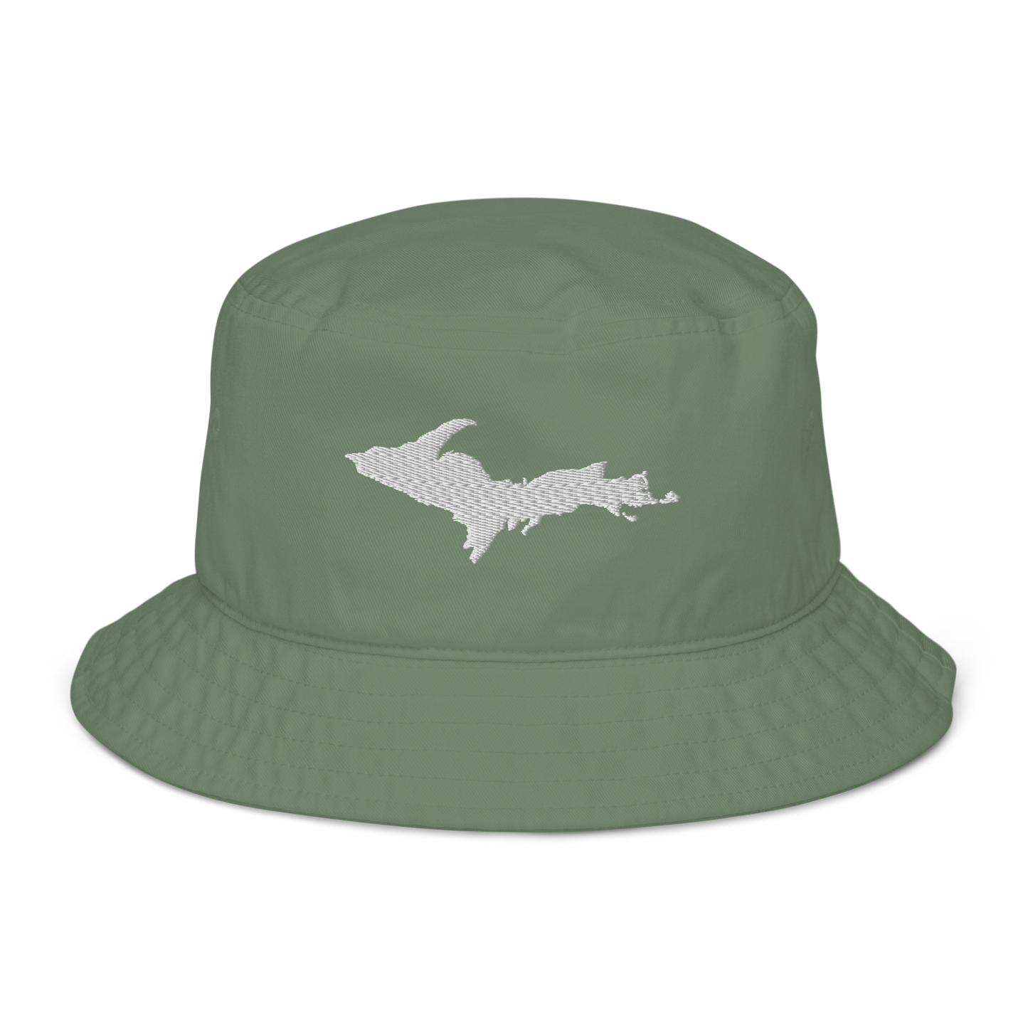 Michigan Upper Peninsula Organic Bucket Hat (w/ UP Outline)