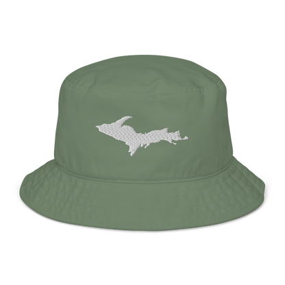 Michigan Upper Peninsula Organic Bucket Hat (w/ UP Outline)