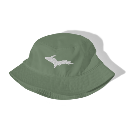 Michigan Upper Peninsula Organic Bucket Hat (w/ UP Outline)