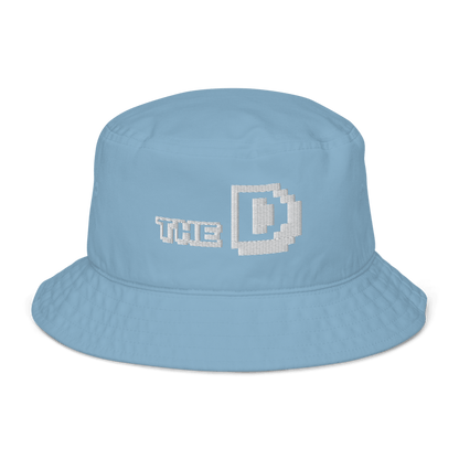 'The D' Detroit Bucket Hat | White/Navy Embroidery - Circumspice Michigan