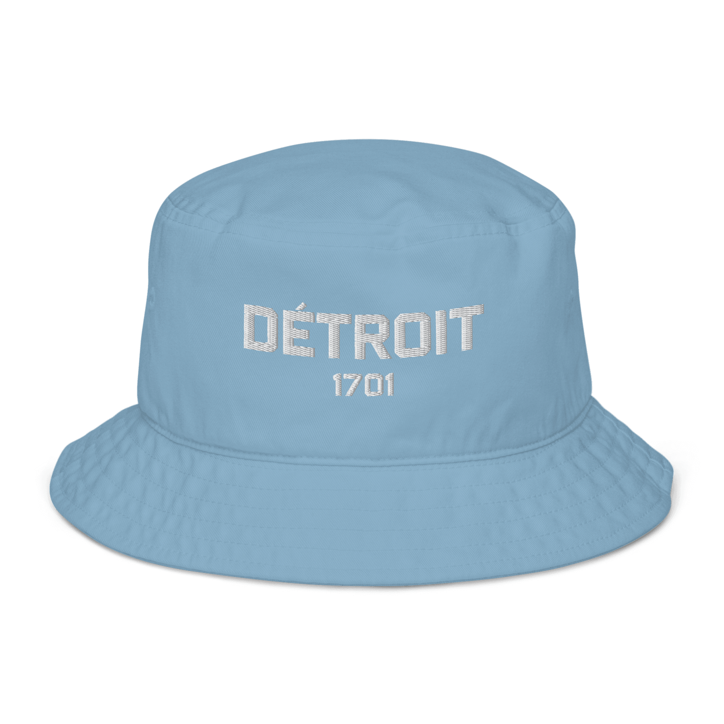 'Détroit 1701' Bucket Hat | White Embroidery - Circumspice Michigan