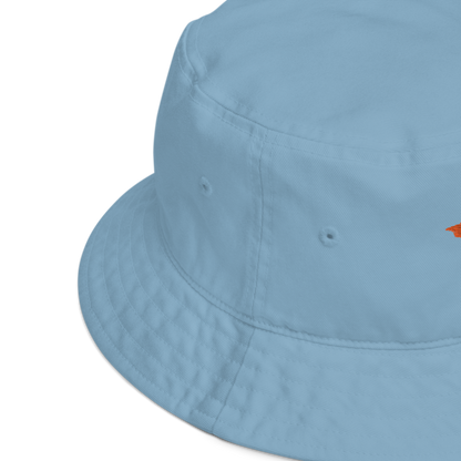 Michigan Upper Peninsula Organic Bucket Hat (w/ Orange UP Outline)