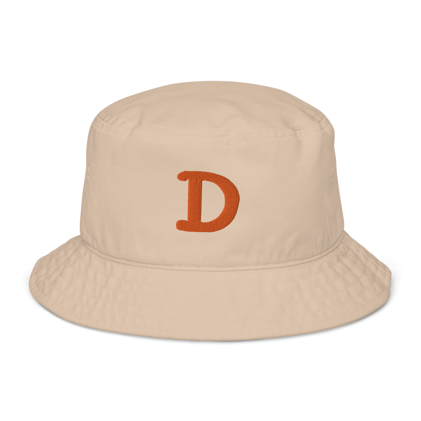 Detroit 'Old French D' Bucket Hat | Orange Embroidery - Circumspice Michigan