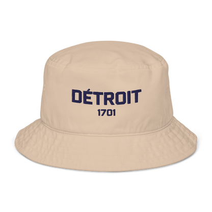 'Détroit 1701' Bucket Hat | White Embroidery - Circumspice Michigan